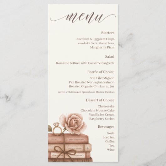 New Chapter Bridal Shower Menu (Voorkant)