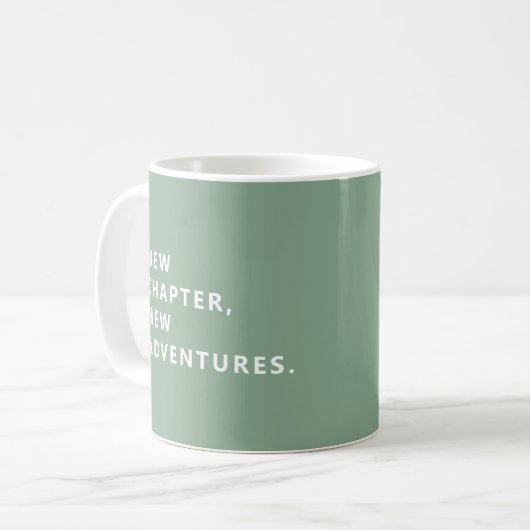 New Chapter New Adventures Sage Fun Retirement Mug (Devant gauche)