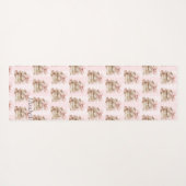 New Chapter Pink Bow Stripes Yogamat (Achterkant (horizontaal))