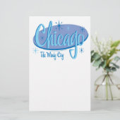 NEW-Chicago-Retro Briefpapier (Staand voorkant)