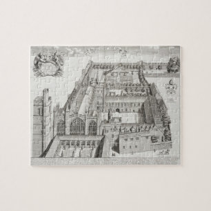 New College, Oxford, uit 'Oxonia Illustrata', pub Legpuzzel