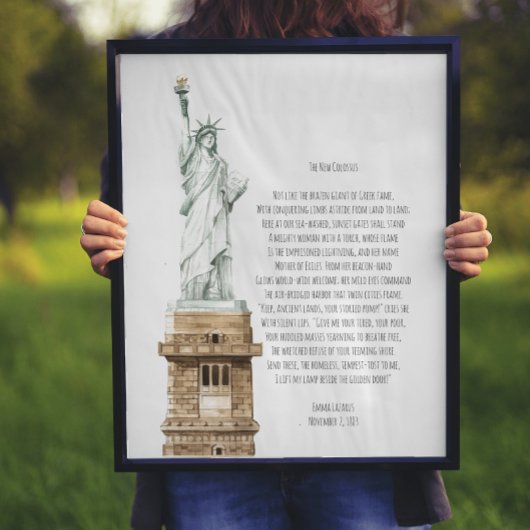 New Colossus Liberty Poem Poster