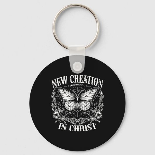 New Creation In Christ, Boho Christian, Western Fa Sleutelhanger (Voorkant)
