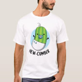 New cumber Funny Veggie Cucumber Pun T-shirt (Voorkant)