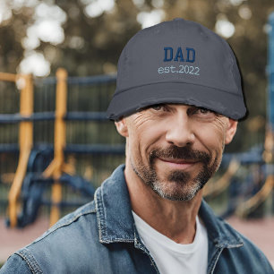 NEW DAD - est.2026 Geborduurd Honkbal Pet