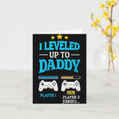 New Dad Fathers Day Leveled Up To Daddy 2026 Level Kaart (Gele Bloem)