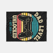 New Daddy I Leveled Up To Dad Mens Pregnancy Idea  Fleece Deken (Voorkant (Horizontaal))