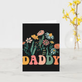 New Daddy Wildflower First Birthday &amp; Baby Sho Kaart (Gele Bloem)