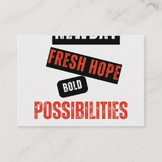New Day. Fresh Hope. Bold Possibilities. – Inspira Visitekaartje