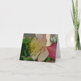 New Day Gardens Notecard Columbine W Kaart