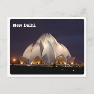 New Delhi - Il Tempio del Loto - Briefkaart