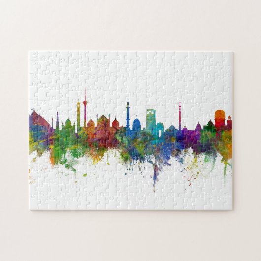 New Delhi India Skyline Legpuzzel (Horizontaal)