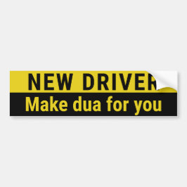 New Driver Funny Muslim Car Bumpersticker