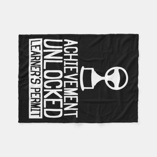 New Driver Learner Permit Driving School - Driver' Fleece Deken (Voorkant (Horizontaal))