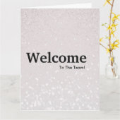 New Employee Welcome Glitter Kaart (Gele Bloem)