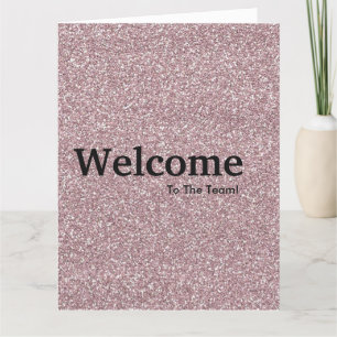 New Employee Welcome Glitter Kaart
