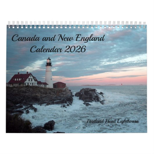 New England and Canada Calendar 2026 Kalender (Hoes)