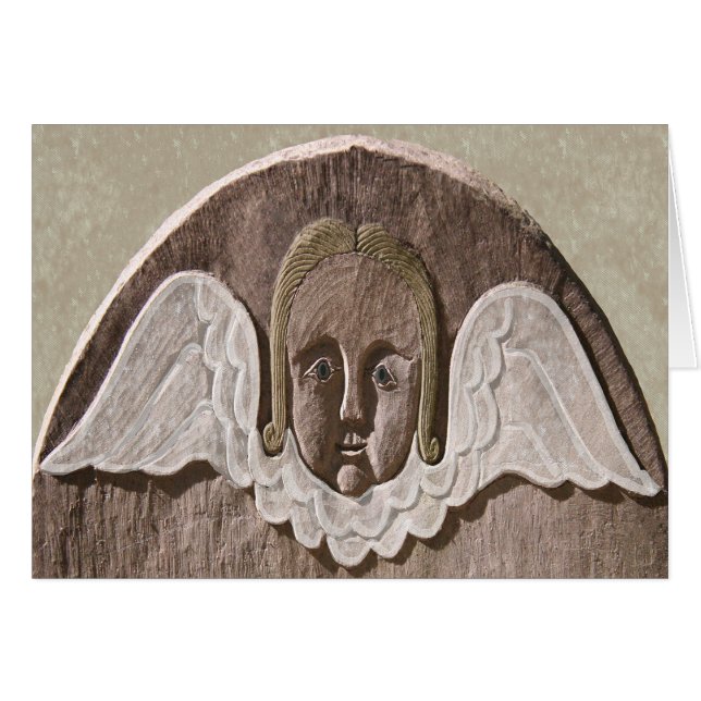 New England Angel Card (Sage) (Voorkant Horizontaal)