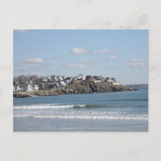 New England Beach Briefkaart (Voorkant)