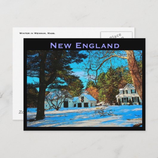 New England Briefkaart (Voorkant / Achterkant)
