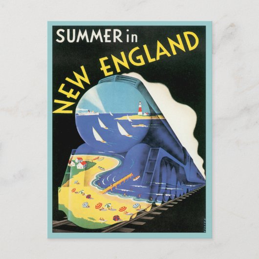 New England Briefkaart (Voorkant)