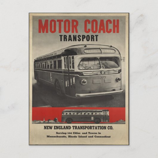 New England  Briefkaart (Voorkant)