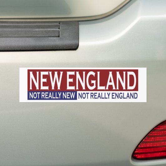 New England Bumpersticker (Op auto)