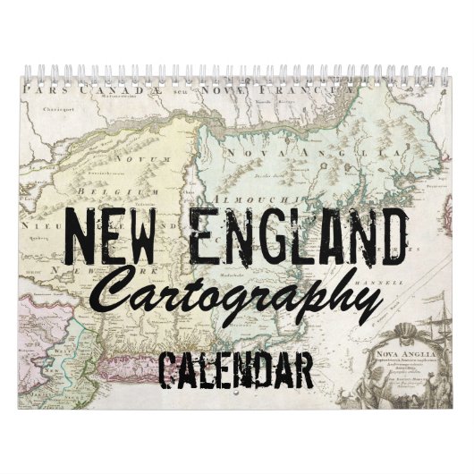 New England Cartografikalender Kalender (Hoes)
