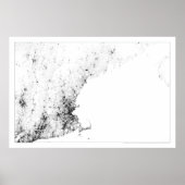New England Census Dotmap Poster (Voorkant)