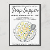 New England Clam Chowder Bowl Soup Cookoff Super Uitnodiging Briefkaart (Voorkant)