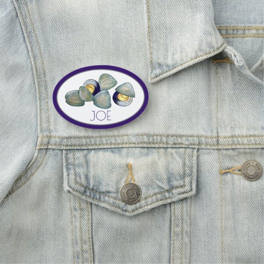 New England Clambake Clams Vis en zeevruchten Rest Naamplaatje (In situ)