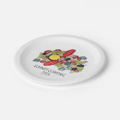 New England Clambake kreeft Boil Block Party Papieren Bordje (Gekanteld)