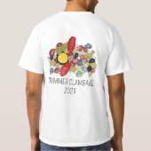 New England Clambake kreeft Boil Block Party T-shirt (Achterkant)