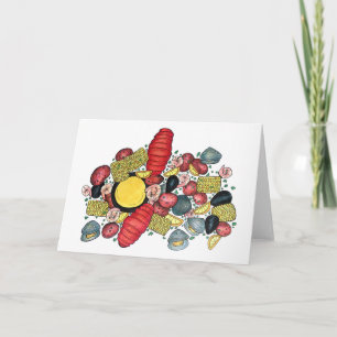 New England Clams Lobster Clambake Seafood Dinner Kaart