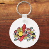 New England Clams Lobster Clambake Seafood Dinner Sleutelhanger (Voorkant)