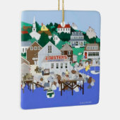 New England Coast Ceramic Ornament (Rechts)