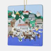 New England Coast Ceramic Ornament (Links)