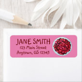 New England Cranberries Cranberry Bog Berries Etiket (Insitu)