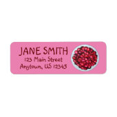 New England Cranberries Cranberry Bog Berries Etiket (Voorkant)