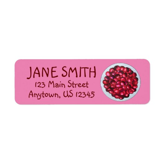 New England Cranberries Cranberry Bog Berries Etiket (Voorkant)