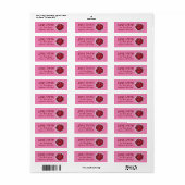 New England Cranberries Cranberry Bog Berries Etiket (Full Sheet)