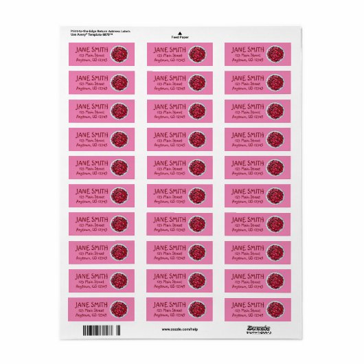 New England Cranberries Cranberry Bog Berries Etiket (Full Sheet)