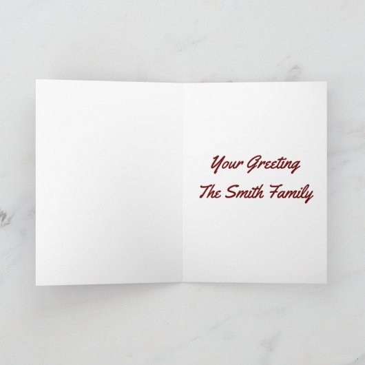 New England-dorp - Winterse landschap Kaart (Binnen)