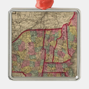 New England en New York Metalen Ornament