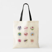 New England Flowers Tote Bag (Achterkant)