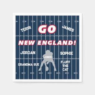 New England Football Fan Paper Napkin Servet