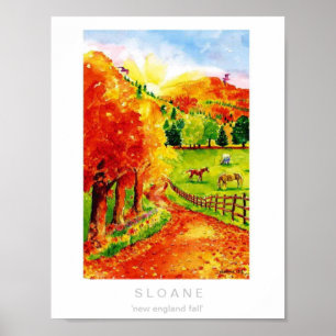 New England Herfst Poster