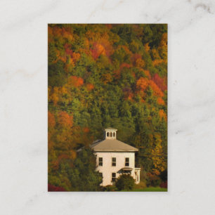 New England House in Autumn ATC Card Visitekaartje