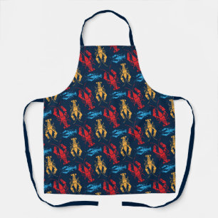 New England Lobster Bake Maine Coastal Apron Schort