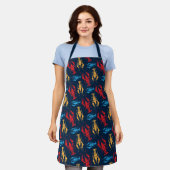 New England Lobster Bake Maine Coastal Apron Schort (Gedragen)